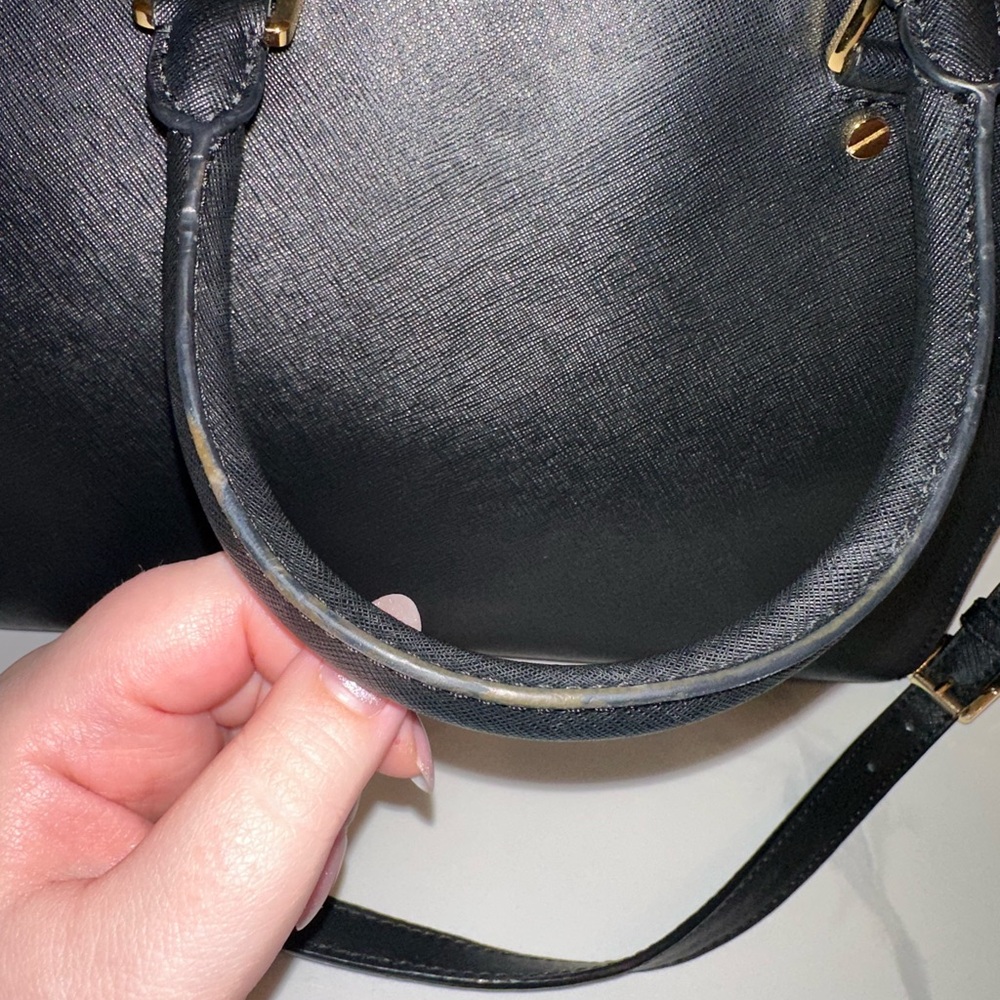 Michael Kors Selma Satchel in Black Saffiano Leather - Picture 7 of 8